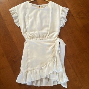 Vici White Wrap Dress